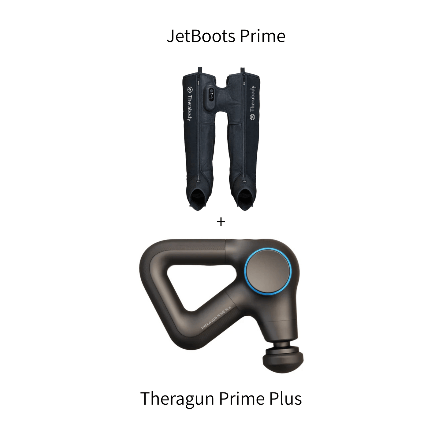 Therabody Bundle deal with Jetboots ime recovery boots and Theragun Prime Plus massage gun